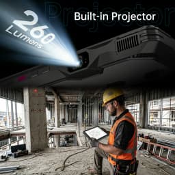 8849 Tank Pad Ultra Unihertz Rugged Tablet with Projector 260 Lumens 1080P 23400mAh 32+512GB Wifi 6 5G Android15 Dimensity 8200
