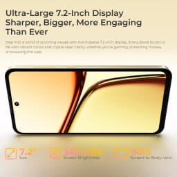 OUKITEL C69 Smartphone 7.2" 120Hz Display 24GB RAM 256GB ROM Android 15 6000mAh Battery 64MP Camera Unisoc T615 Unlocked Mobile