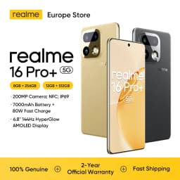 realme 16 Pro Plus 5G Smartphone 6.8", 7000mAh Battery NFC Camera 200MP OIS, IP69, Quick Charge 80W, Dual SIM Curved AMOLED Display 144Hz , Next AI