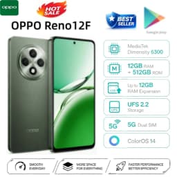 2026 New OPPO Reno12F Smartphone with 12GB RAM And 512GB Storage High-End Memory for Uninterrupted Usage