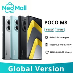 Gobal Version POCO M8 5G Smartphone 6.77" 120Hz Display Snapdragon 6 Gen 3 NFC 50MP 5520mAh 45W Charing