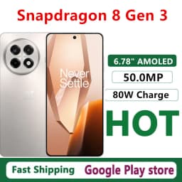 Original Oneplus Ace 5 Mobile Phone OTA 6.78" AMOLED 120HZ 80W Charge 50.0MP Camera 6415mAh Snapdragon 8 Gen 3 Android 15.0