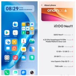 Original CN ViVO IQOO Neo 11 5G Snapdragon 8 Elite Google Play 2K+ AMOLED 144Hz 50Mp Camera 100W 7500mAh OriginOS6 Iqoo NEO11