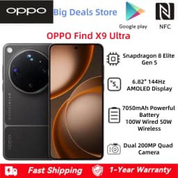 OPPO Find X9 Ultra Global Version Smartphone Snapdragon 8 Elite Gen 5 6.82" 144Hz AMOLED Screen 7050mAh Dual 200MP Camera NFC