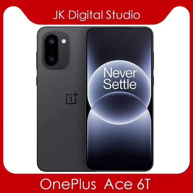 Unlocked China Version OnePlus Ace 6T Google Play Snapdragon8 Gen5 6.83inch 165Hz AMOLED 8300Mah 100W SuperCharger 50MP NFC OTA