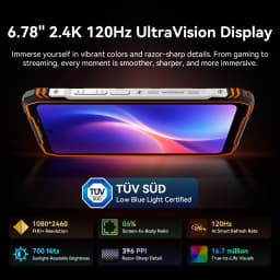 Blackview XPLORE X1 Rugged SmartPhone, 6.78" 2.4K 120Hz Display, Dimensity 7050,10000mAh Battery 55W Charging,108MP+50MP Camera