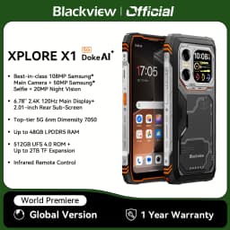 Blackview XPLORE X1 Rugged SmartPhone, 6.78" 2.4K 120Hz Display, Dimensity 7050,10000mAh Battery 55W Charging,108MP+50MP Camera