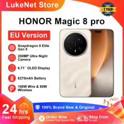 HONOR Magic 8 Pro 5G EU Version Smartphone Snapdragon 8 Elite Gen 5 200MP AIMAGE 6270mAh 100W 6.71''OLED NFC ESIM Honor