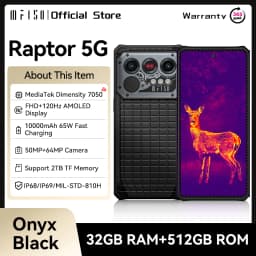 IIIF150 Raptor 5G Rugged Smartphone Android 14 Rugged Mobile Phone 6.78'' 120Hz AMOLED Display 16GB+512GB 50MP 10000mAh 65W