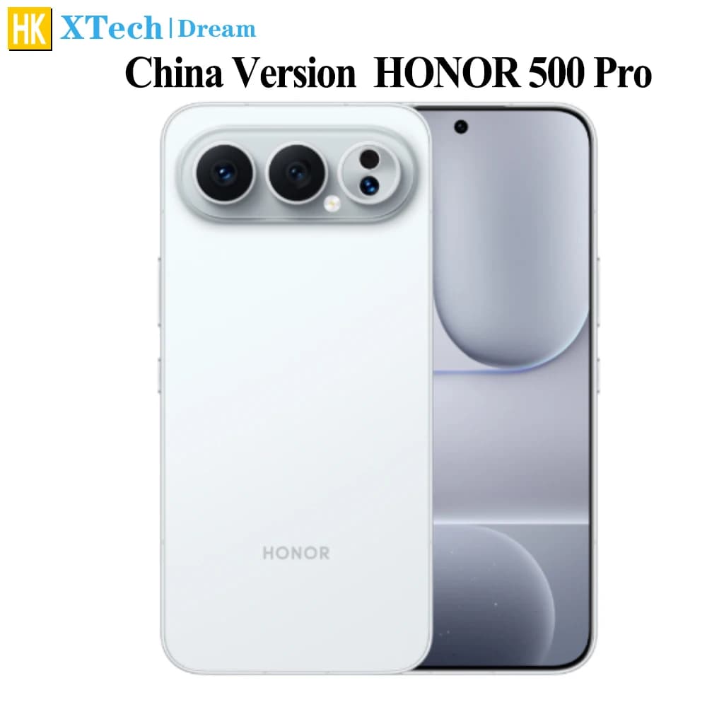 China Version Honor 500 Pro Snapdragon 8 Elite 200MP OIS Battery 8000mAh 80W Supercharge 50W Wireless Screen 6.55" AMOLED 120Hz