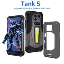 Unihertz 8849 Tank 5 Projector Rugged Smartphone18GB+512GB Night Vision 6.73'' Night Vision Dimensity 9400e Support eSIM WiFi 7