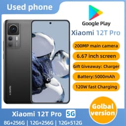 Xiaomi 12T Pro 5G SmartPhone 2712x1220px Battery capacity 5000mAh 20MP Camera original Fingerprint Recognition used phone