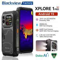 Blackview XPLORE 1 Pro 5G Rugged Phone with Thermal Imagin FILR 6.78'' 2.4K Display 16GB+512GB 20000mAh Smartphon Android 15 NFC