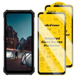2PCS/Set For Ulefone Armor 24 Series Anti Fingerprint Tempered Glass Screen Protecto Ulefone Glass For Armor 24