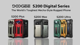 World Premiere DOOGEE S200 Ultra Rugged Phone 48GB+1TB Dimensity 7400 6.72” FHD+120Hz Screen 11000mAh Battery 66W NFC Smartphone