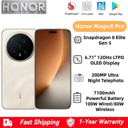 HONOR Magic8 Pro Global Version 5G Smartphone 6.71''120Hz OLED Screen Snapdragon 8 Elite Gen5 200MP Cameras 100W SuperCharge NFC
