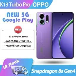 NEW OPPO K13 Turbo Pro Mobile Phone 5G 6.8" AMOLED Snapdragon8s Gen4 120Hz 7000mAh Battery 80W 50MP Camera NFC OTA ColorOS