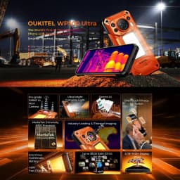 Oukitel WP500 Ultra Rugged Phone Thermal Imaging 12GB+1TB 108MP Camera 6.78'' Android 16 10000mAh MTK Dimensity 8300 NFC 5G