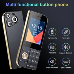 Ultra Slim Mini Size Cute Pocket Mobile Phone Big Screen Triple SIM SOS Call Speed Dial Large Button New Disign Elderly Phone