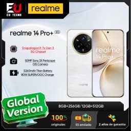 Global Version realme 14 Pro Plus 5G Smartphone Sony 3X Periscope OIS Camera Snapdragon7s Gen 3 80W SUPERVOOC Charge IP69