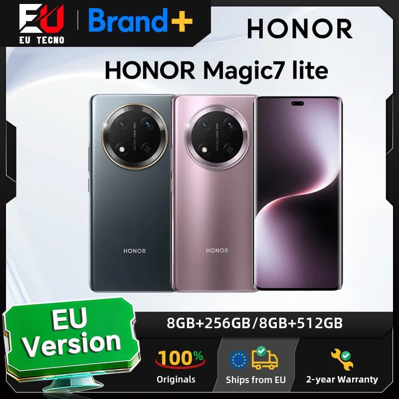 HONOR Magic7 Lite 5G,EU Version 5G Smartphone,6600mAh Battery,108MP AI Main Camera,SGS Certified 5-Star Drop Resistance