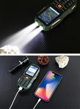 Unlocked Shockproof Senior Phone Big Battery Powerbank Large Key Durable 3 Sims Loud Voice Speed Dial Strong Torch For Elderly