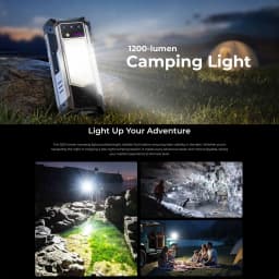 OUKITEL WP100 Titan 5G Rugged Phone 36GB(12+24)+512GB 33000mAh 66W 200MP 6.8'' Android 14 Projector Camping Light Smartphone