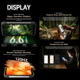 Blackview Oscal Pilot 5 5G Rugged Phone 8GB+256GB 6.67" IPS Display 15000mAh Battery Android 16 UMS9620 T8100 5G NFC Smartphone