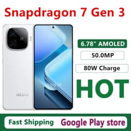 Original Vivo Iqoo Z9 Mobile Phone Snapdragon 7 Gen 3 Android 14.0 OTA 6.78" AMOLED 144HZ 50.0MP Camera 6000mAh 80W Charge