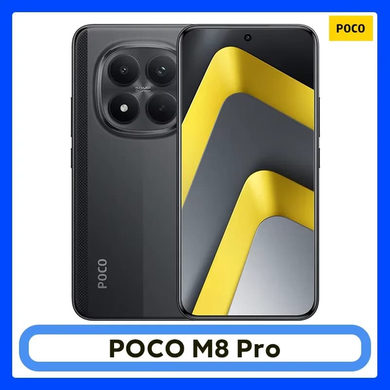 Global Version POCO M8 Pro 5G Snapdragon 7s Gen 4 Smartphone 6.83" AMOLED Display 50MP Camera 6500mAh Battery Xiaomi Cellphone