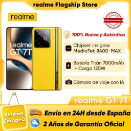 Realme Gt 7t 5g Smartphone New Mediatek 8400-Max, 7000 Mah Titan Battery, 120W Ultra-Fast Charging and 6.8-Inch 120Hz Display. Global Version