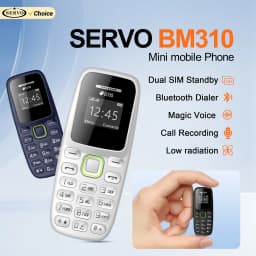 SERVO BM310 Mini Mobile Phone 2G GSM Call Recording Bluetooth Dial Blacklist MP3 Player Backup Small Cellphones Dual SIM Standby