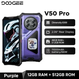 World Premiere DOOGEE V50 Pro Rugged Phone 52GB+1TB AI Pets Dimensity 8300 6.78" FHD+ 11000mAh 66W 200MP Camera Android 16 NFC