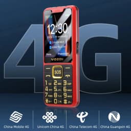 UNIWA YEEMI K3 4G Feature Keypad Phone 2.6Inch Dual SIM Card Long Standby Flashlight Camera FM SOS Big Button Button Phone