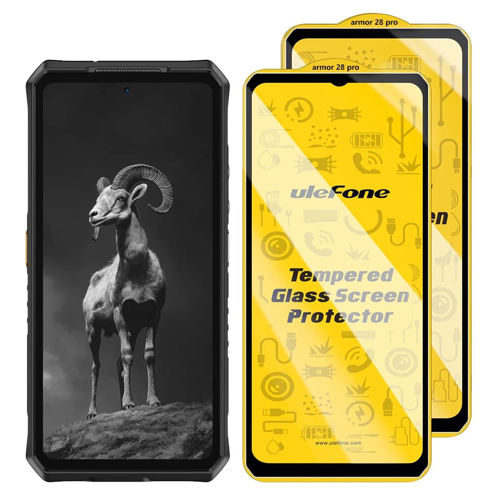2PCS/Set Ulefone Armor 34 pro 27 26 25 24 23 22 Mini 20 HD Anti Fingerprint Tempered Glass Screen Protector Anti-Scratch Glass