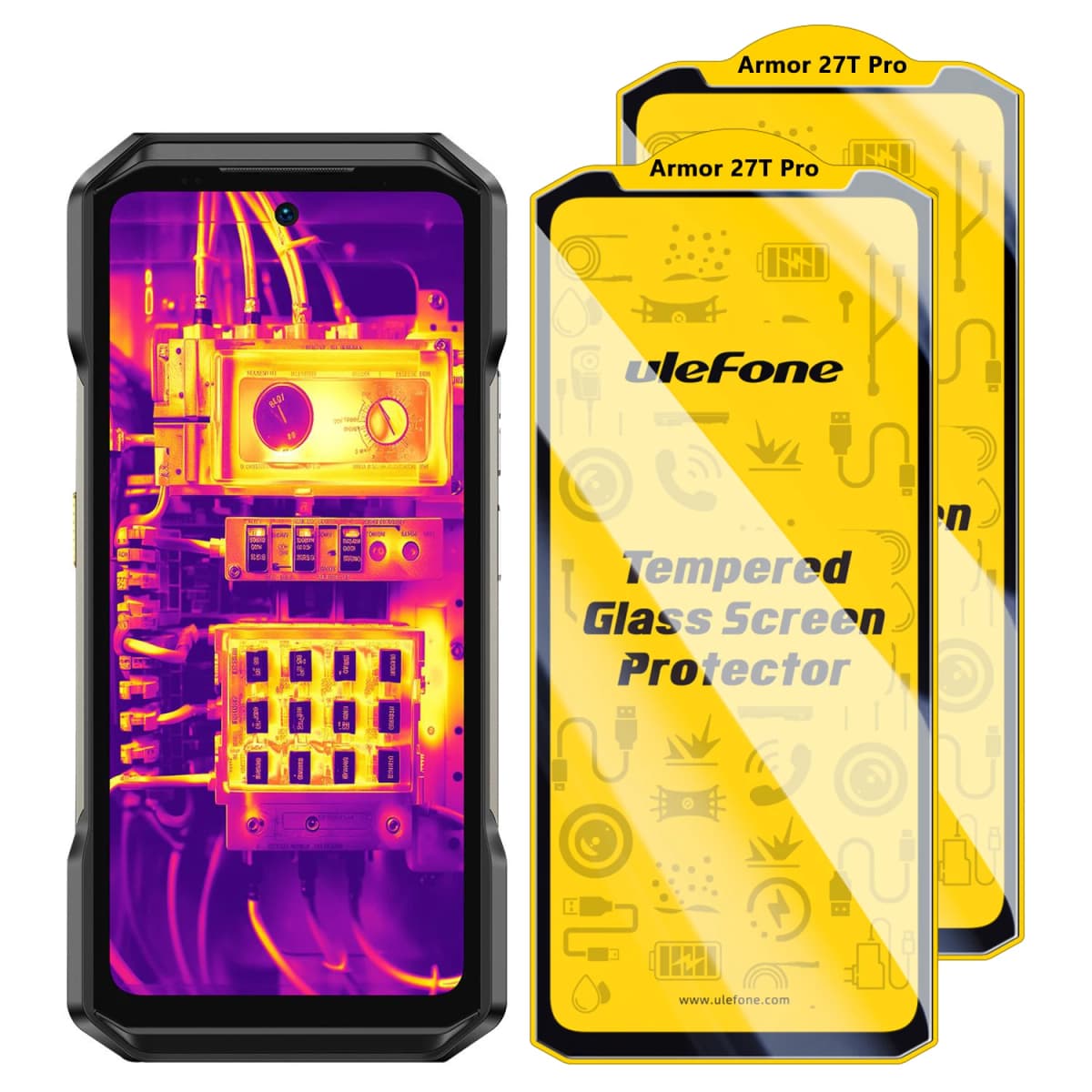 Orignal 2PCS Ulefone Armor 34 pro 28 27 26 25 24 23 22 Mini 20 HD Anti Fingerprint Tempered Screen Protector Anti-Scratch Glass