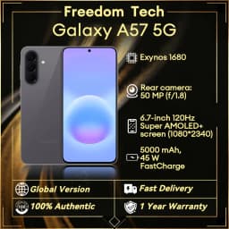 Global Version Samsung Galaxy A57 5G Smartphone 6.7" AMOLED 120Hz 5000mAh IP68 NFC