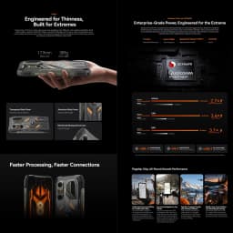 Blackview Oscal Pilot 8 Rugged Phone 12GB+256GB 6.83'' Android 16 Qualcomm QCM6690 Octa Core 108MP Camera 55W 5G Smartphone