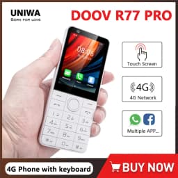 DOOV R77 Pro 4G Touch Screen Keypad Mobile Phone with 5MP Camera 2.8 Inch 3GB+32GB 2120mAh Smartphone Whatsapp Hebrew keyboard