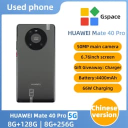Huawei Mate 40 Pro 5G Android 6.76 inch Kirin 9000 Mobile Phone Curved Screen Octa Core 5nm Craft 50MP Ultra Vision Used Phone