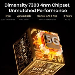 Fossibot F116 Pro 5G Rugged Phone 152.6° Wide-angle Camera 4" Mini Screen 3700mAh Battery Dimensity 7300 5G 12GB+256GB Android16