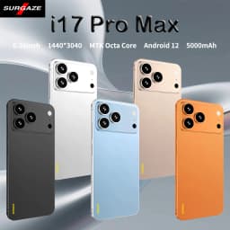 SURGAZE Global Version i17Promax Smartphone 5G Android12 5000mAH 12GB RAM 512GB ROM 6.56Inch 24+48MP 5G Network Mobile Phone