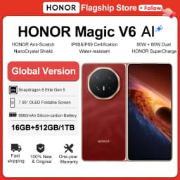 2026 New HONOR Magic V6 Global Version 5G Smartphone Snapdragon 8 Elite Gen 5 120Hz Foldable OLED Screen 6660mAh 80W SuperCharge