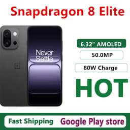Original Oneplus 13T Mobile Phone Snapdragon 8 Elite 80W Charge 6260mAh 50.0MP Camera 6.32" AMOLED 120HZ Android 15.0