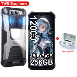 FOSSiBOT [F106 Pro] Rugged Smartphone 15GB(8+7) RAM 256GB ROM 12000mAh 6.58”FHD Android 14 Loud Speaker Cellphone Camping Light