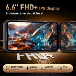 OUKITEL WP39 PRO Rugged Phone 5G Unlocked 2025-36GB+512GB/2TB Cell Phone, 11000mAh(33w) Battery, 6.6''FHD+Display Rugged Smartph