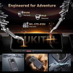 OUKITEL WP39 PRO Rugged Phone 5G Unlocked 2025-36GB+512GB/2TB Cell Phone, 11000mAh(33w) Battery, 6.6''FHD+Display Rugged Smartph