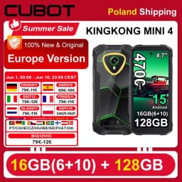 [Ship From Poland] Cubot KingKong Mini 4 6GB+128GB Mini Rugged Smartphone 4.7-Inch 90Hz Display 4700mAh  NFC 48MP Android 15