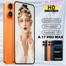 K-Touch New Cell Phone A 17 Pro Max Mobile Phones Android 5G 7.3HD 22G+2TB Smartphone 16+48MP Dual Sim 7800mAh Unlocked Global Version