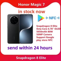 Original Honor Magic 7 5G Smart Phone Snapdragon 8 Elite Octa Core 6.78" OLED 5650mAh 80W 50MP Camera Support Google play store